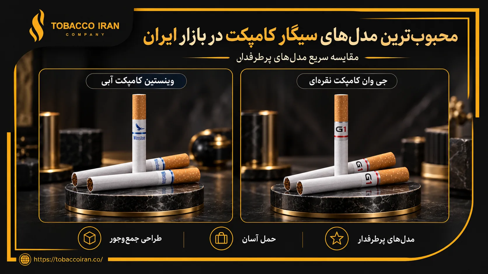 محبوبترین مدلهای سیگار کامپکت